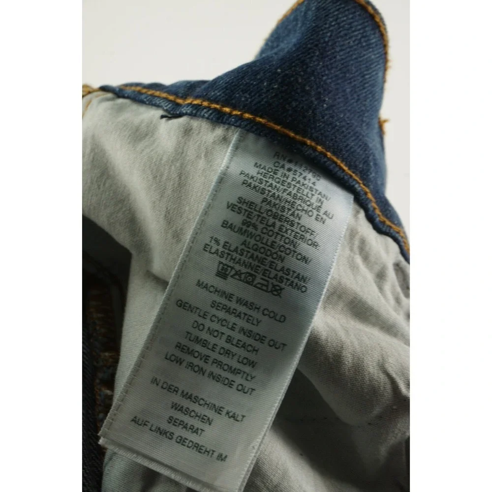 True‎ Religion Rocco Relaxed Skinny Distressed Denim Men's 29 x 34 Blue Jeans